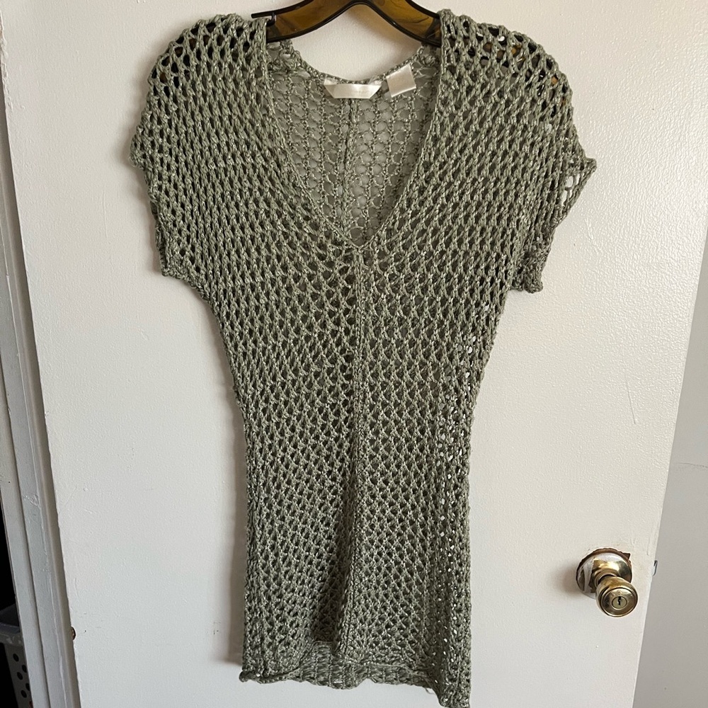 Y2K Knit V-Neck Cover-Up top